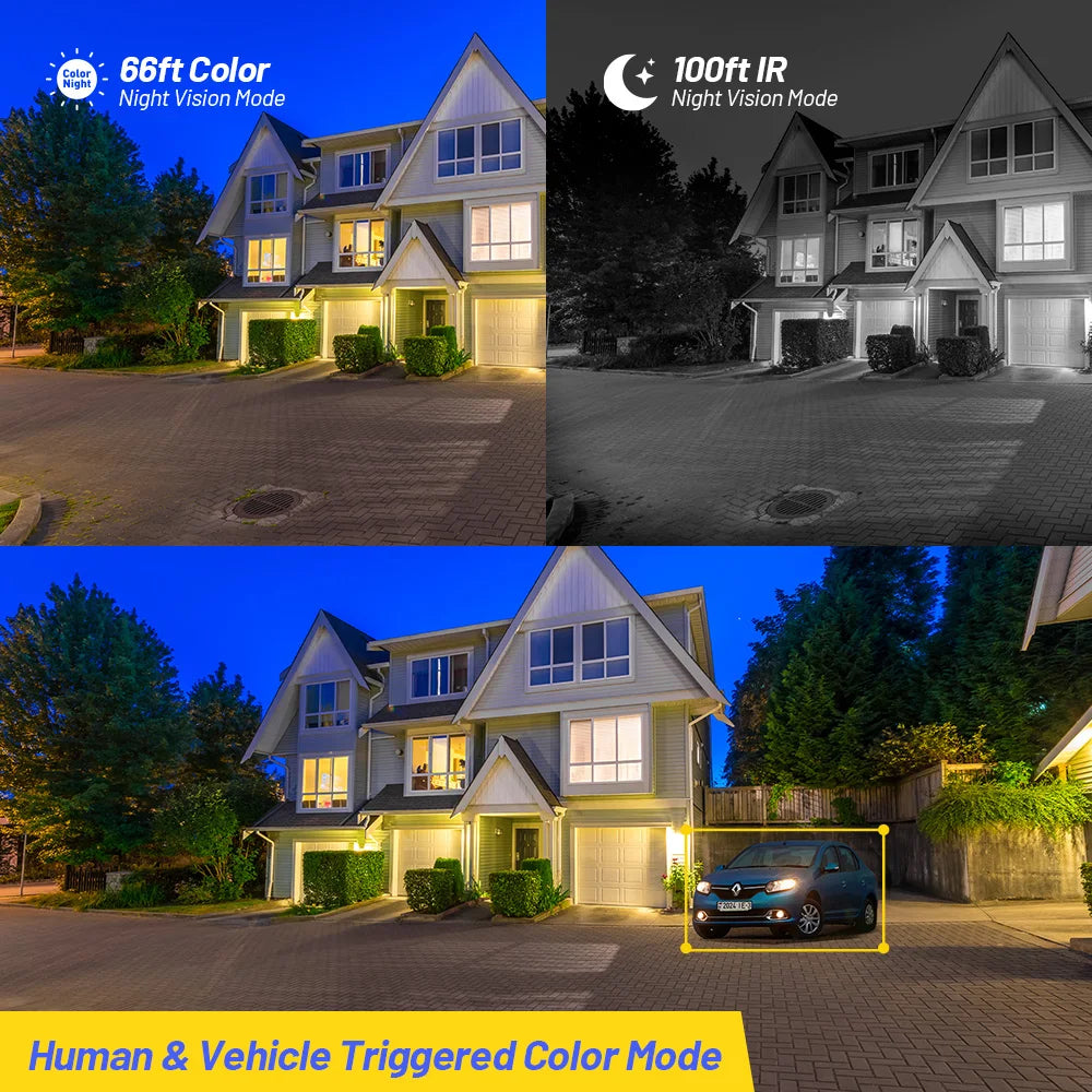 Light Bullet Network Camera Built-in Mic Smart Home t people vehicle detection