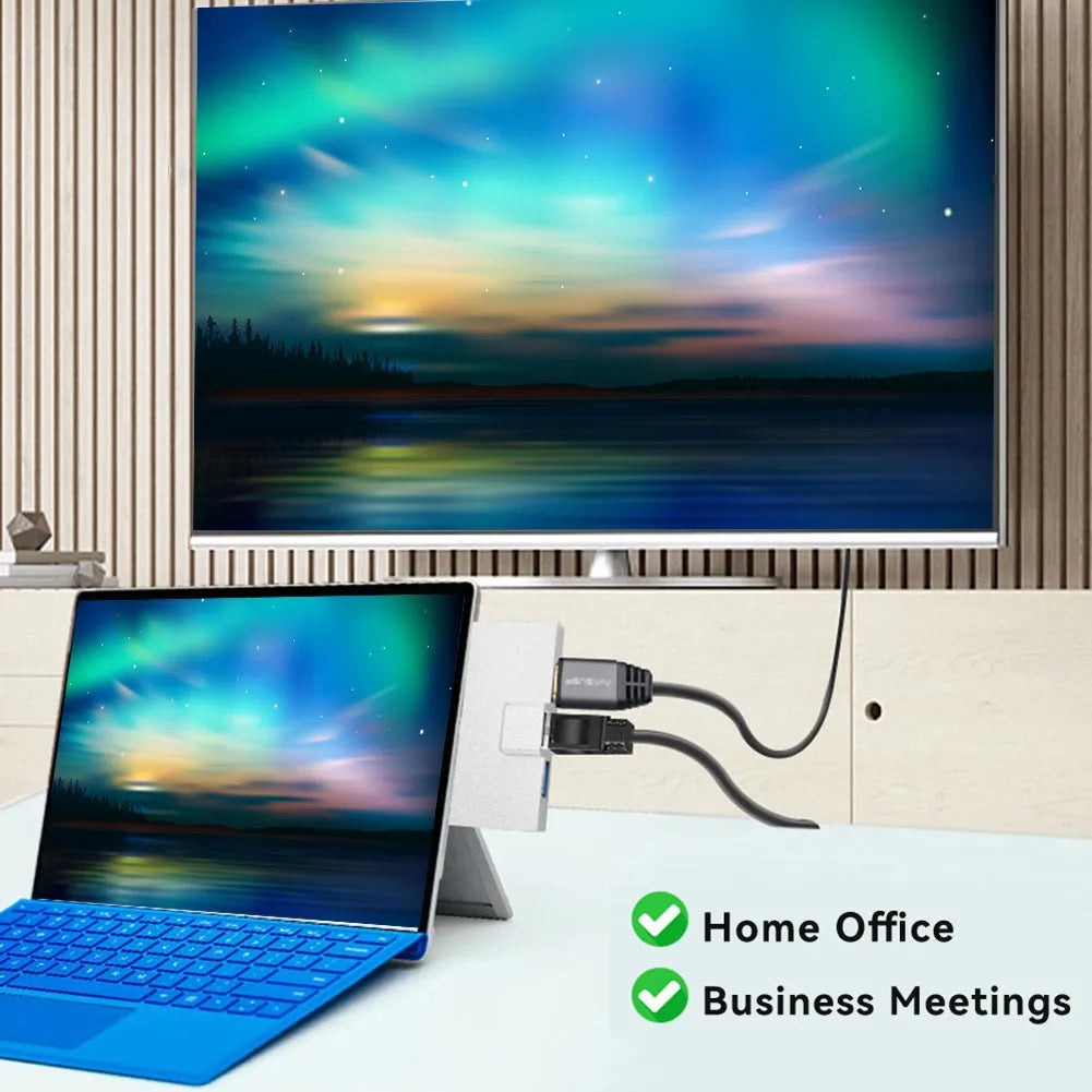 Microsoft Docking Station with USB 3.0 Memory Card Reader Converter