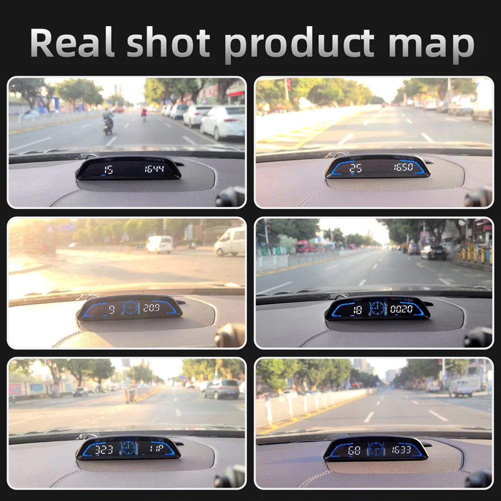GPS HUD Speedometer Display, Car Smart Display, Digital Alarm