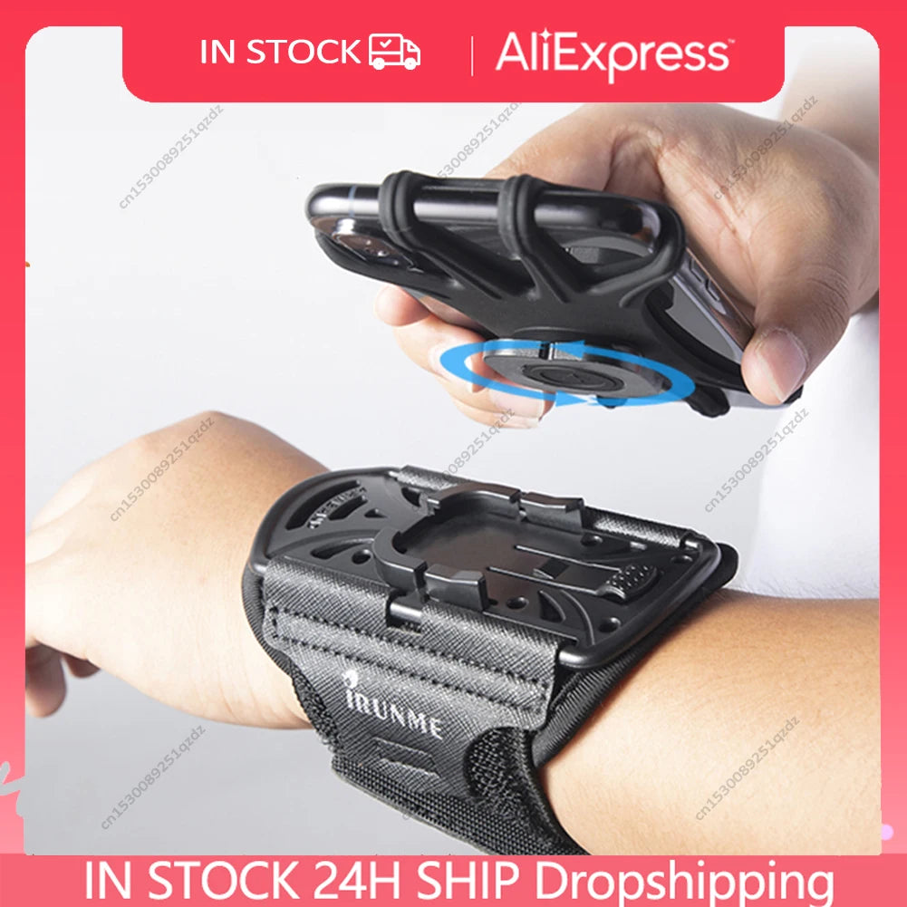 Running Armbands 360 Rotatable Wristband Phone Holder