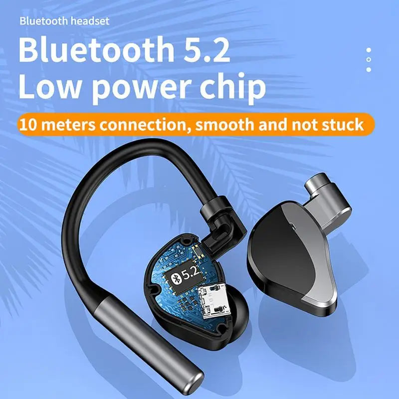 Wireless Earpiece Microphone Handsfree Headset Earpiece Noise Canceling