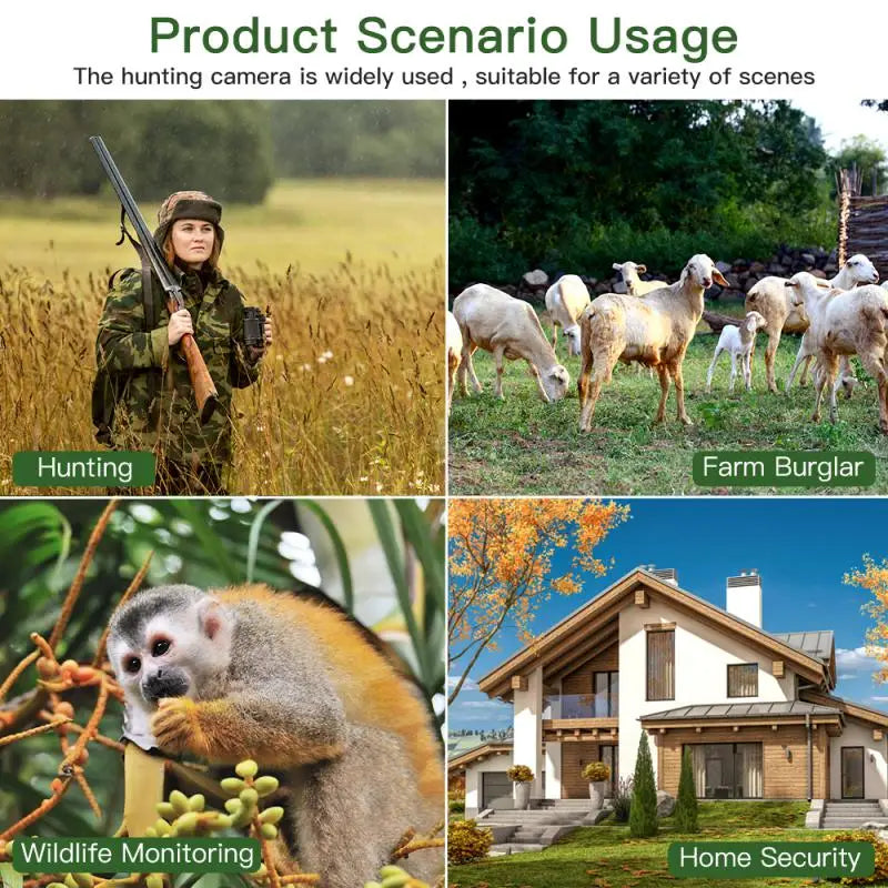 Outdoor Cellular Trail Cameras Wild Trap Game