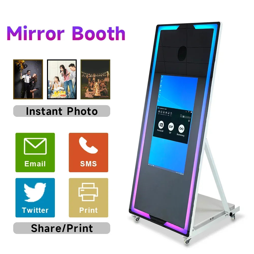 Touch Screen Photobooth Portable Wedding Party Activity Printer and Camera