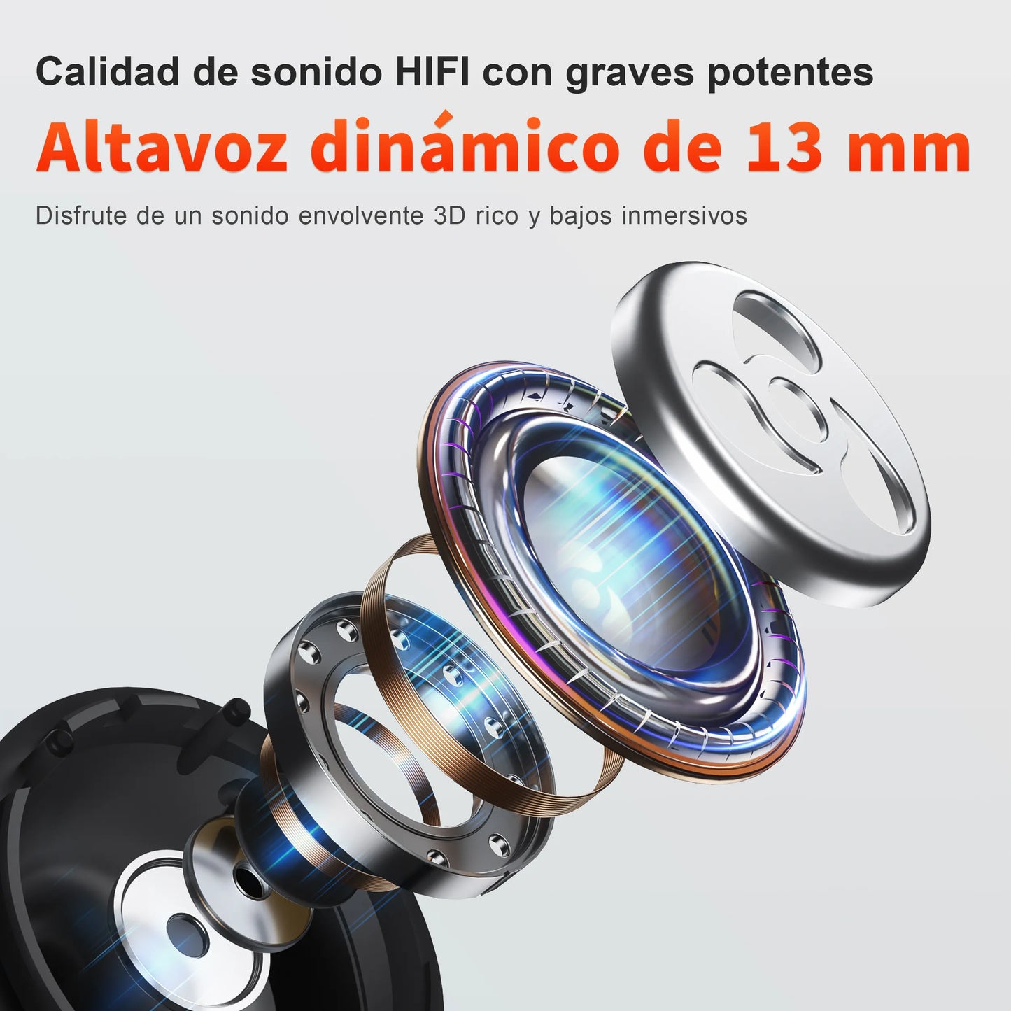 Wireless Earphones, Bluetooth Microphone, HIFI, Headphones,