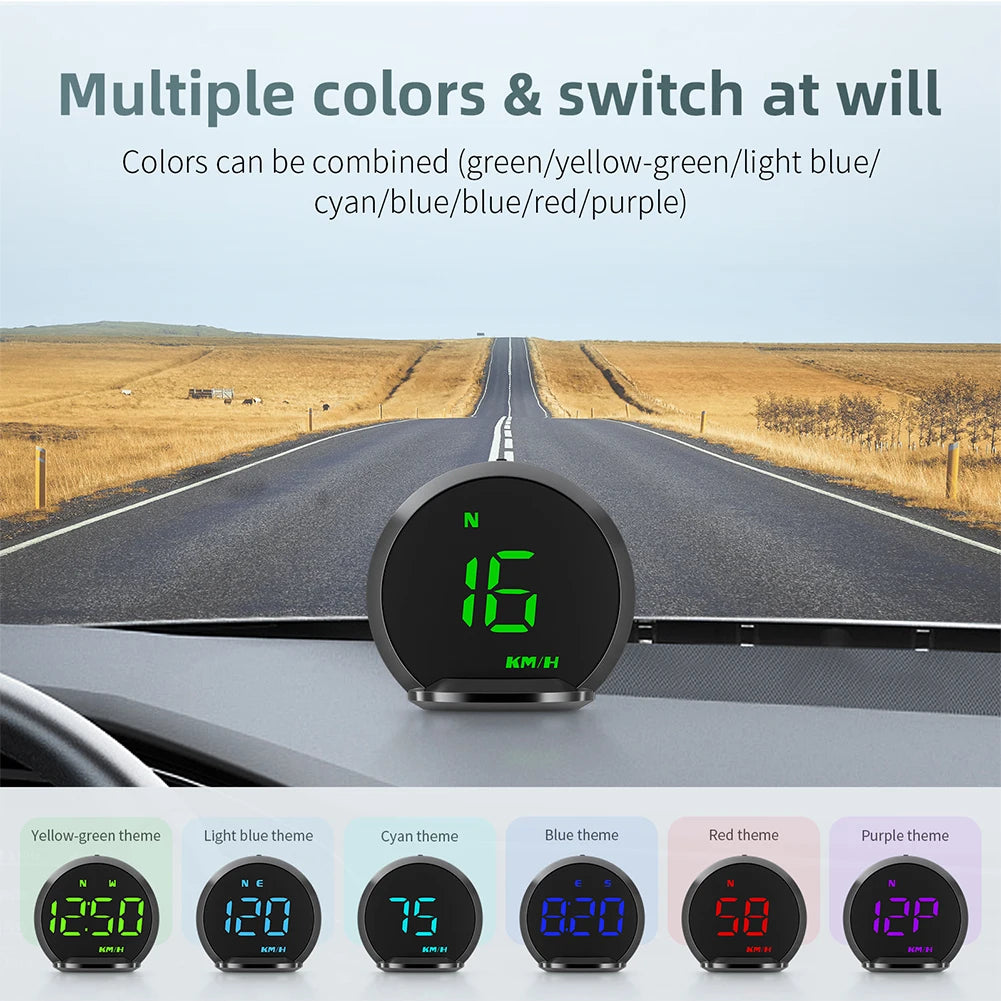 Speedometer Display Car LCD GPS Speed Detector for All Cars