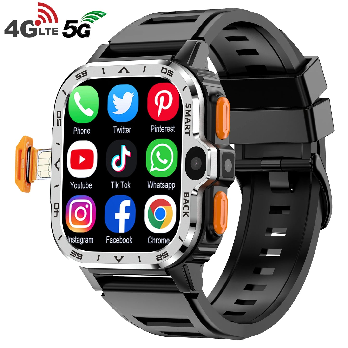 Smart Watch Men GPS Storage Dual Camera WIFI Wireless Internet
