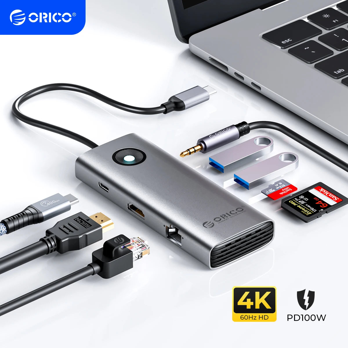 Docking Station C HUB HDMI USB 3.0 MacBook Pro Laptop