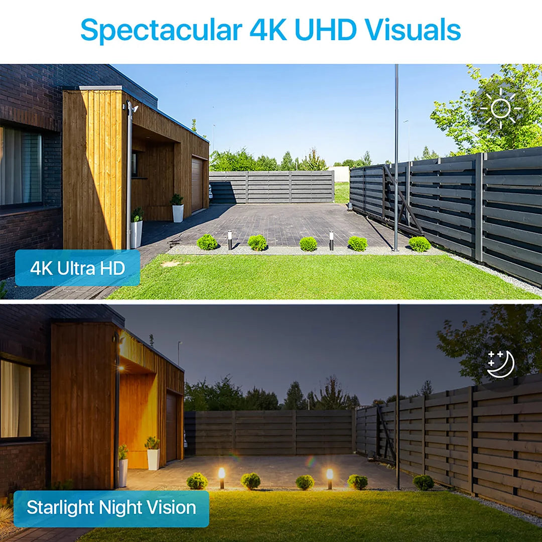 Home Security Camera, Outdoor Indoor Color Night Vision, Video Surveillance