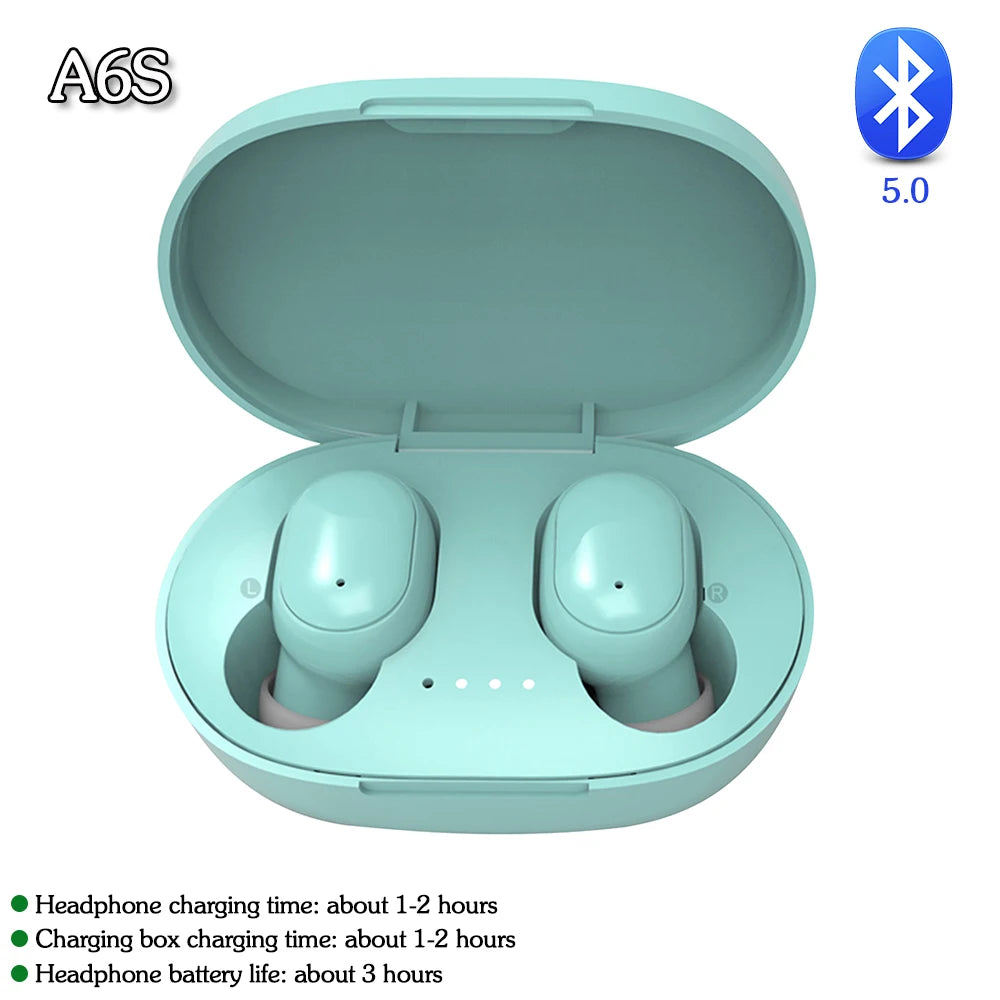 Wireless Stereo Earphones Waterproof Bluetooth-Compatible Gaming, Headsets Noise Reduction