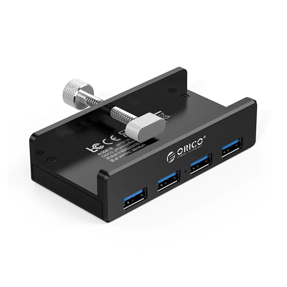 Clip Type USB 3.0 HUB Aluminum Alloy External Mult Splitter
