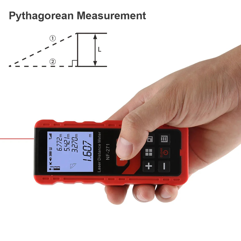 Laser Distance Range Finder Measure Device Digital Ruler Test Tool