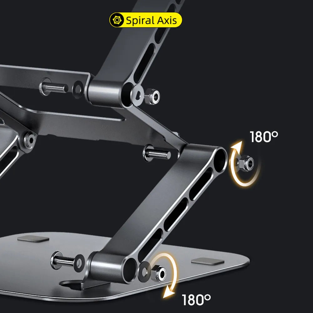 Adjustable Laptop Stand Aluminum Alloy, Foldable Cooling for MacBook