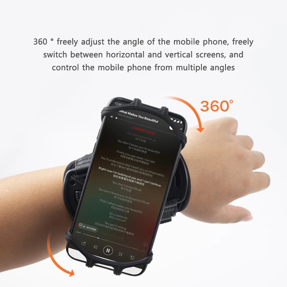 Running Armbands 360 Rotatable Wristband Phone Holder