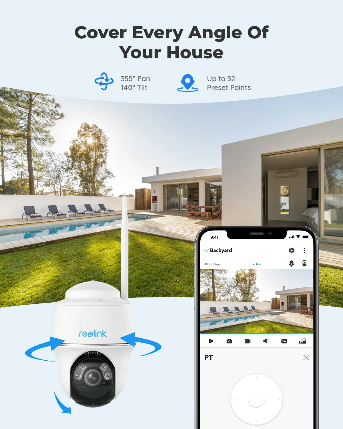 Wireless Outdoor Solar/Battery Powered WiFi Surveillance Cameras