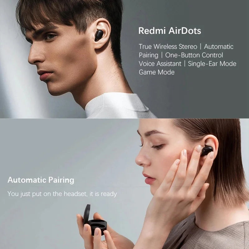 Wireless Earbuds In-Ear Stereo Bluetooth Headphones with Mic Headset
