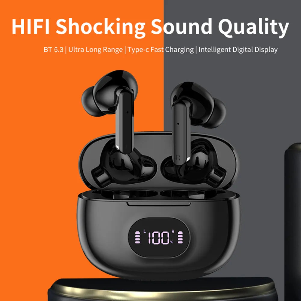 Wireless Earbuds
LED Display Headset Waterproof Bluetooth Headphones
