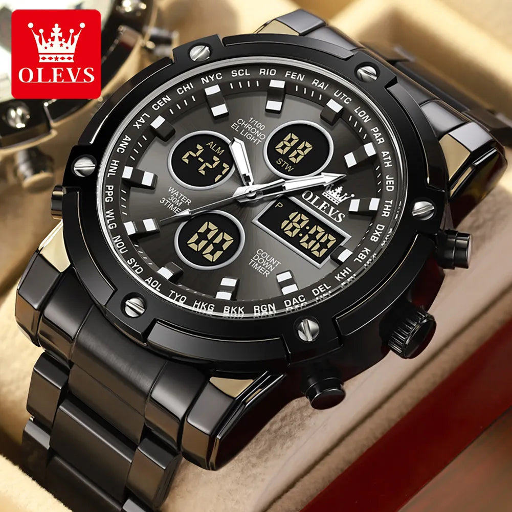 Men's Watches Waterproof Electronic Luminous
