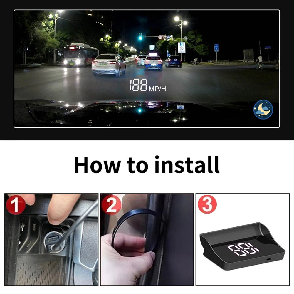 Car GPS KMH MPH HUD, Digital Display,
Electronics Accessor