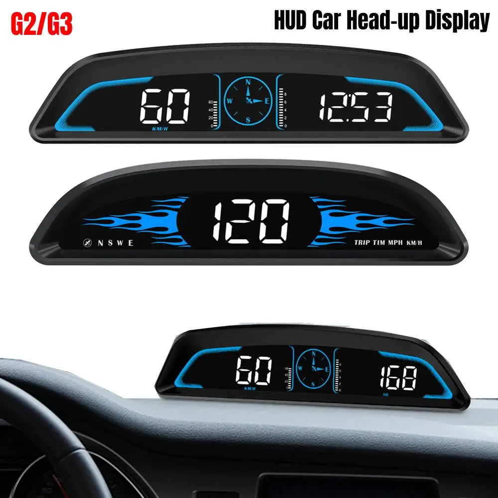 GPS HUD Speedometer Display, Car Smart Display, Digital Alarm