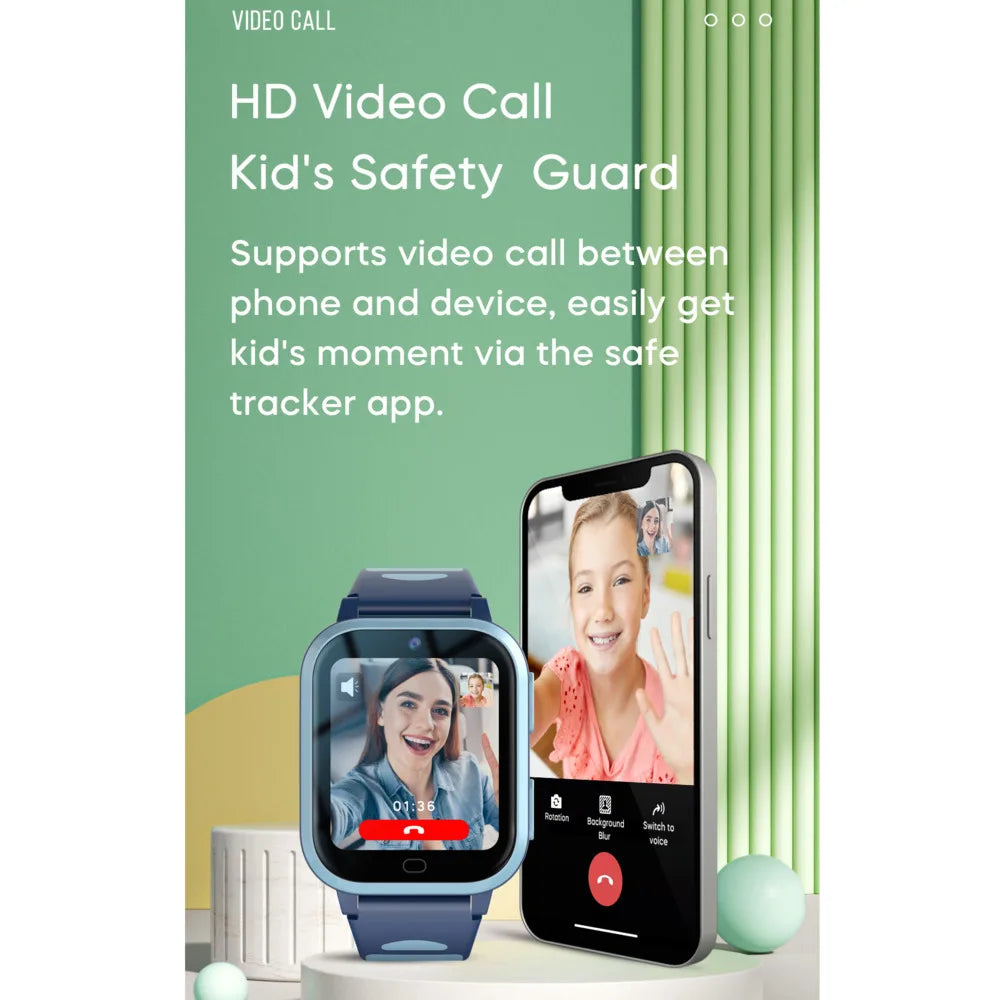 Smart Watch Kid Video Call SOS GPS+LBS Location  Smartwatch