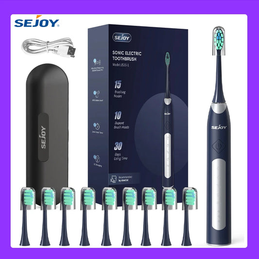 Oral Personal Sonic Electric Toothbrush 5 Modes Smart Rechargeable