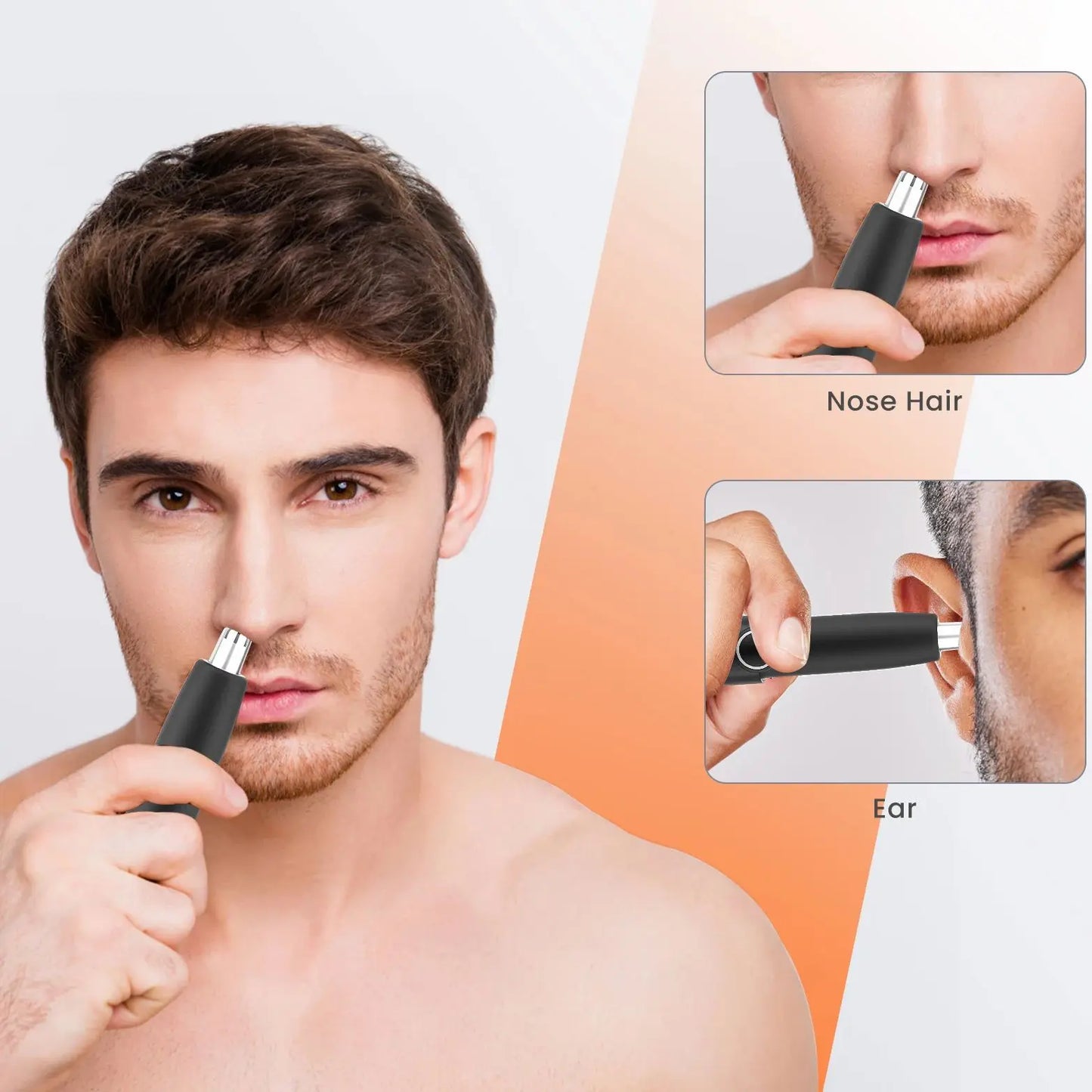 Electric Nose Hair Trimmer 2 in 1 USB Rechargeable and Ear Trimmer