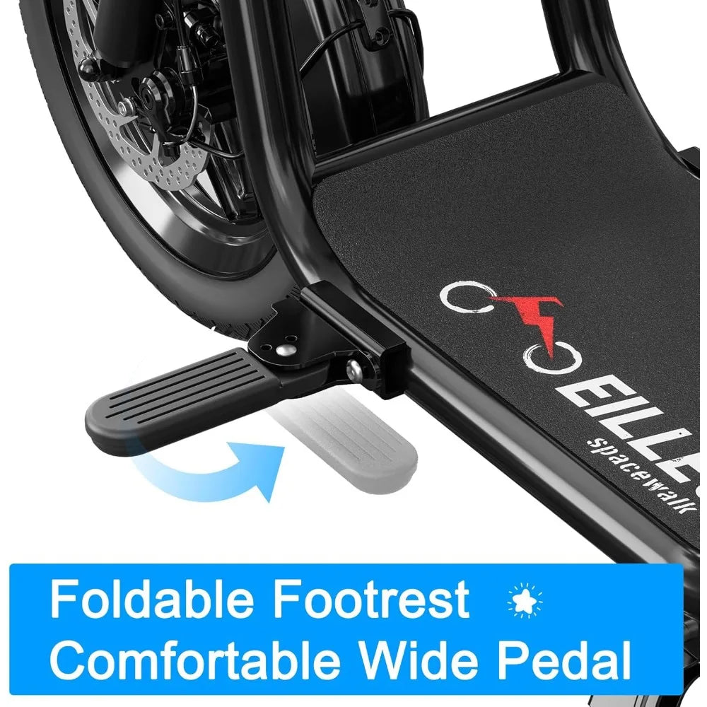 Power by 500W Motor 800W Peak, and 20 Miles Range&17.5Mph