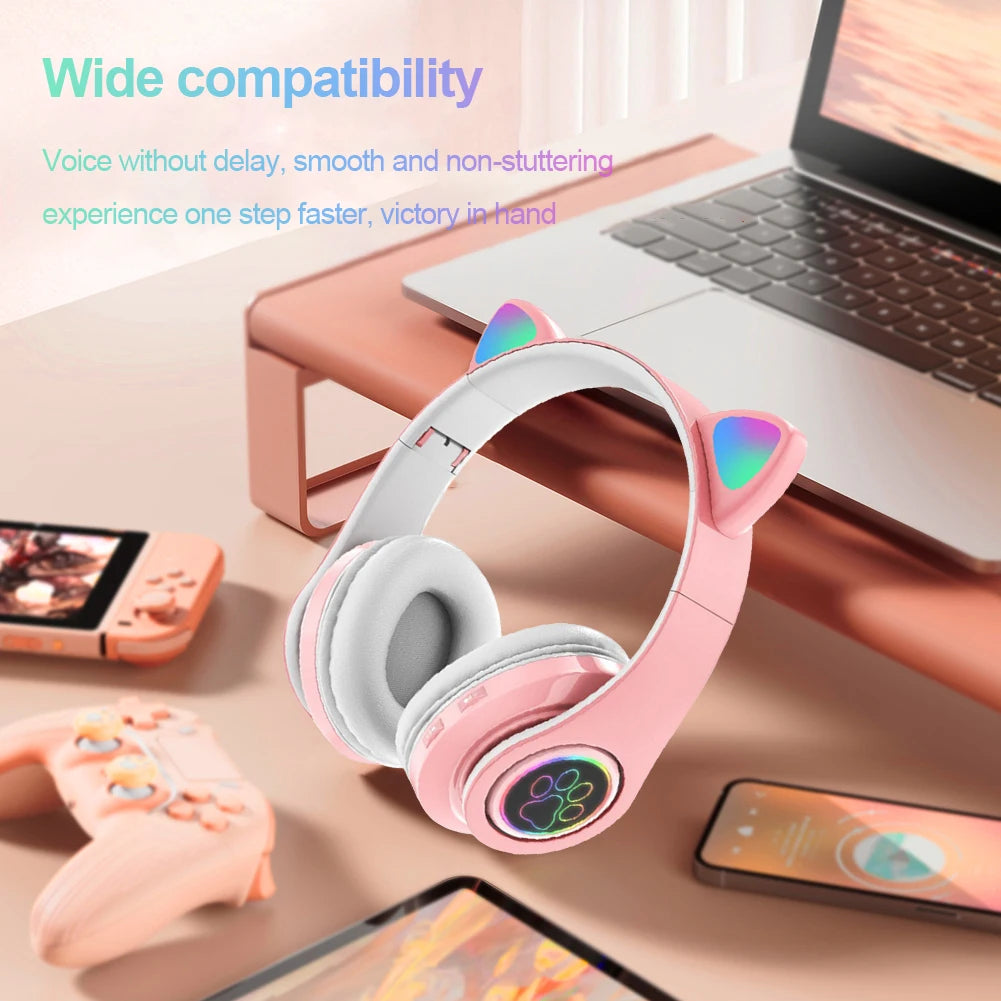 Bluetooth Wireless Light Sports Music Headsets with Microphone