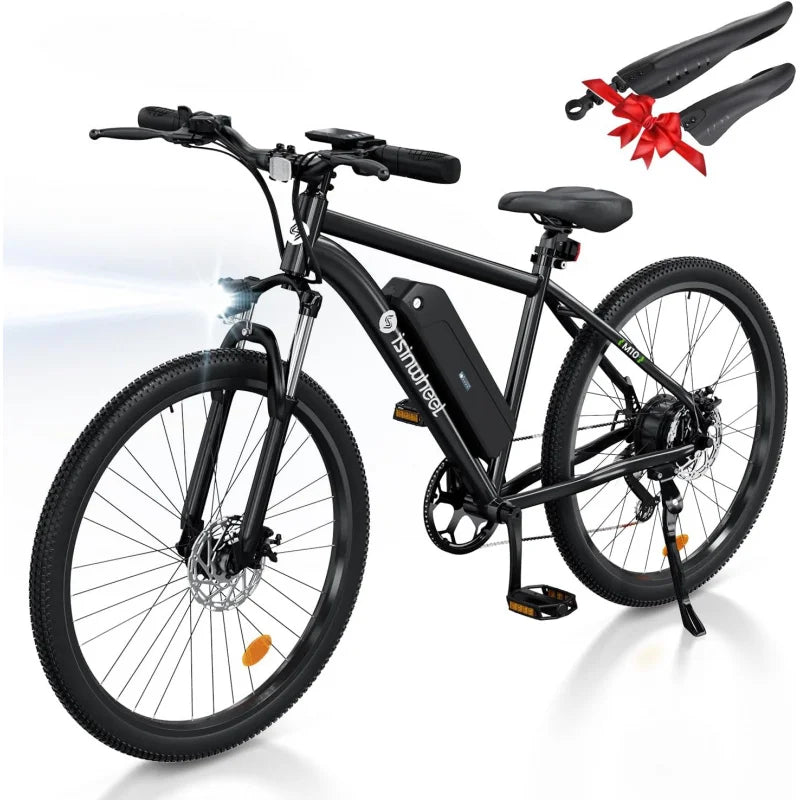 Qisinwheel  26" Mountain Bike 20MPH Max Range 55 Miles