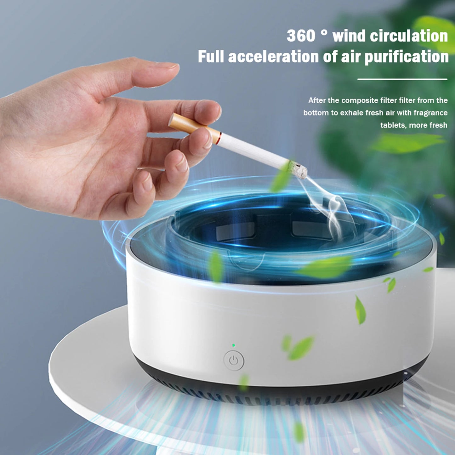 Ashtray Electronic Purifier Smokeless Portable Air Freshener