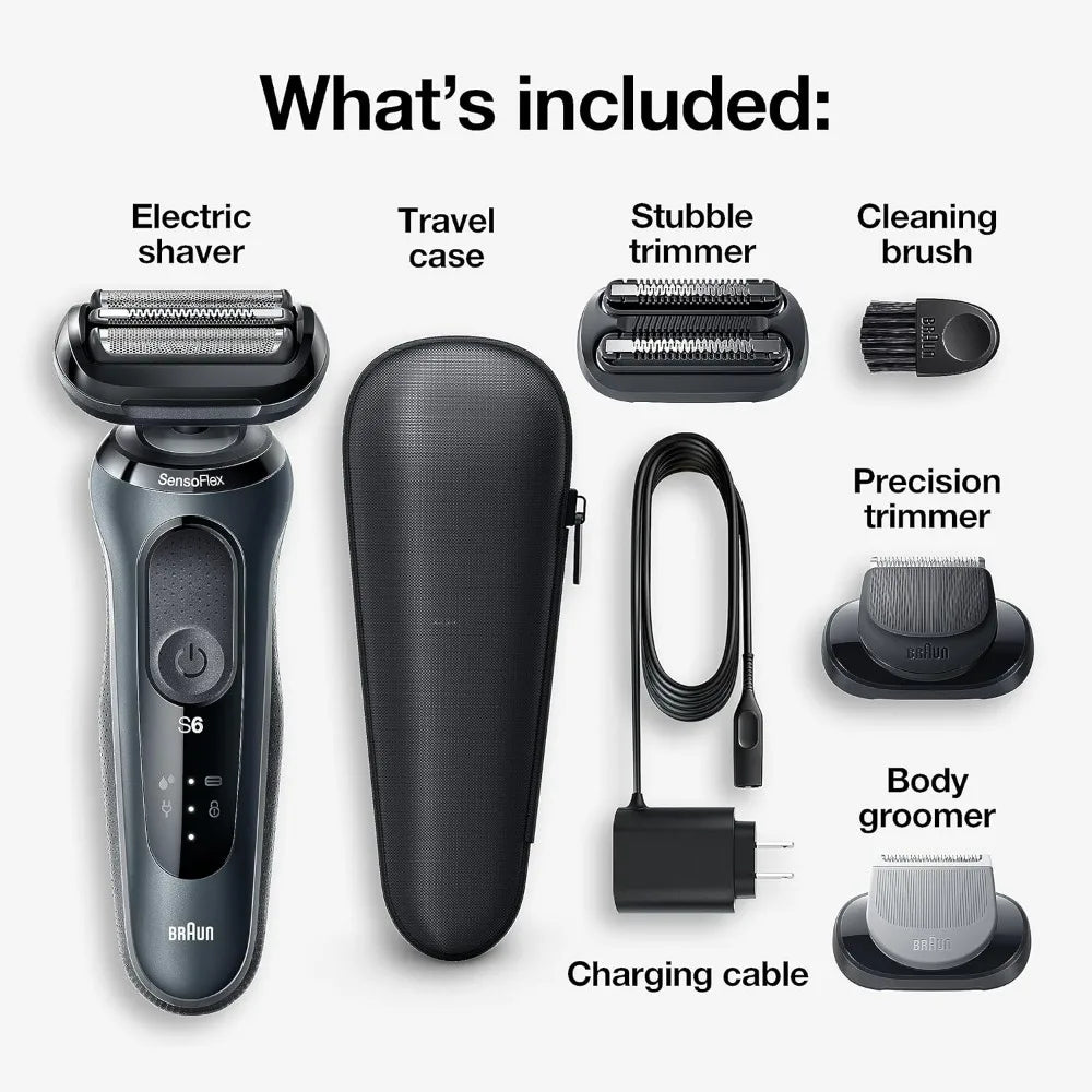 Series 6 6046cs for Men, Rechargeable Foil Shaver with Charging Stand