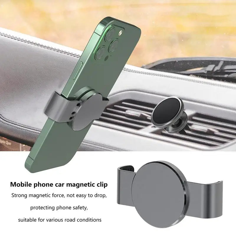 Metal Phone Clamp for Magnetic Car Mount Phone Clip for Car for Smartphone