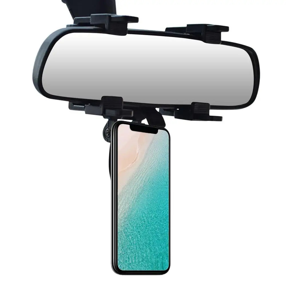 Rearview Mirror Mount Auto Magnetic Cell Phone ABS Holder Accessories
