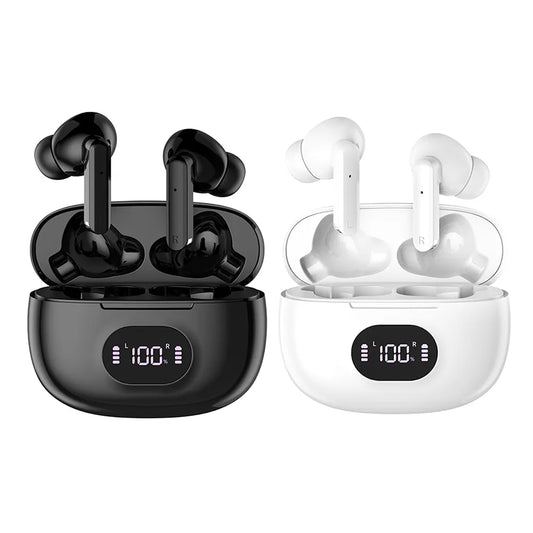 Wireless Earbuds 
 LED Display Headset Waterproof Bluetooth Headphones