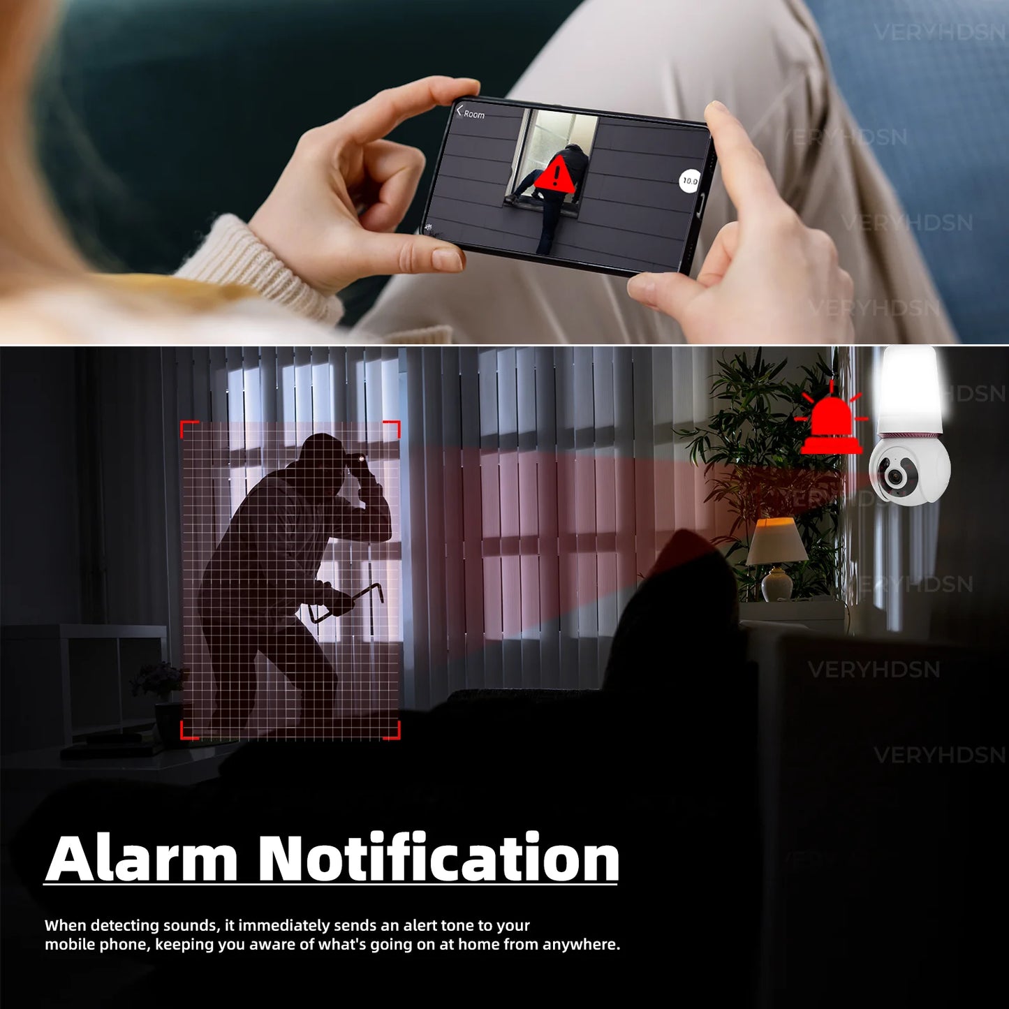 Wifi Camera Surveillance Security Video Night Vision Human Tracking