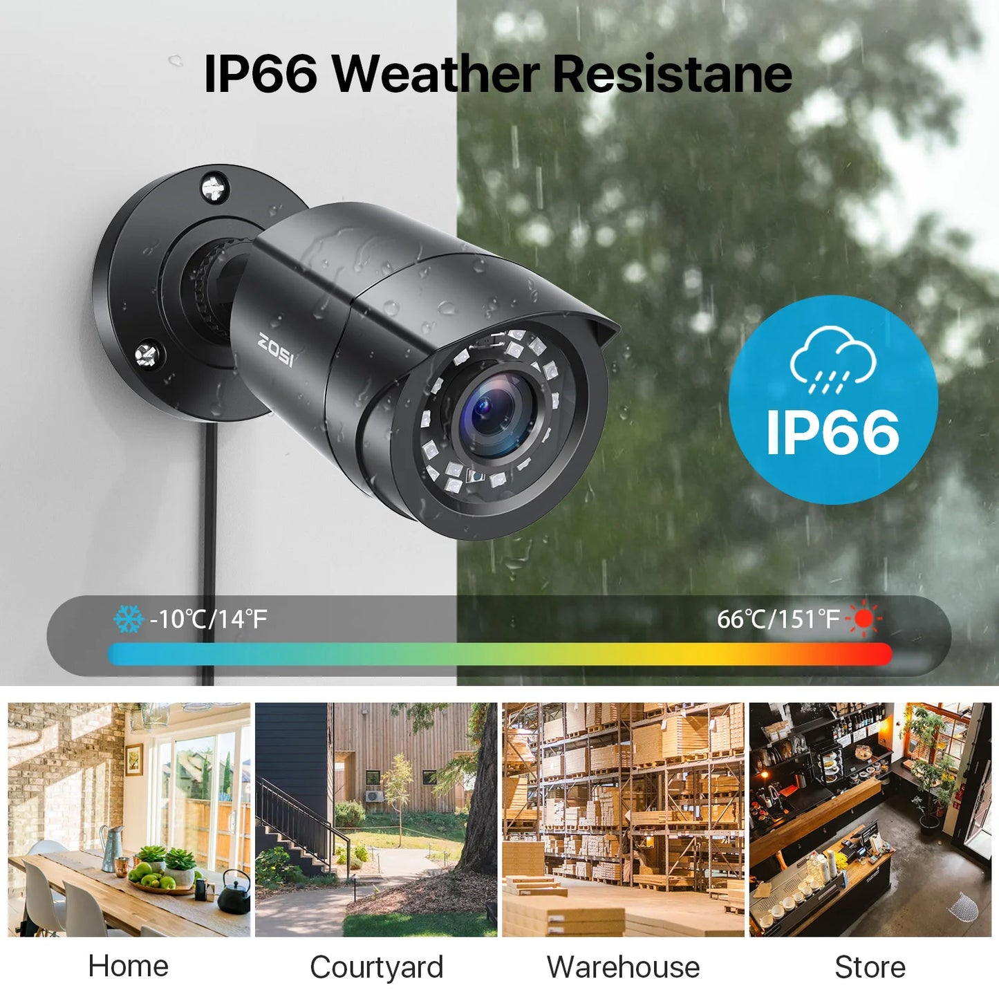 Surveillance Security Camera Outdoor Indoor Waterproof Night Vision