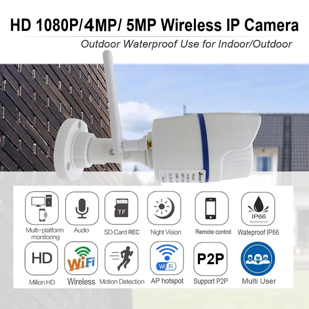 Wifi Outdoor Security Video Surveillance Audio Night Vision