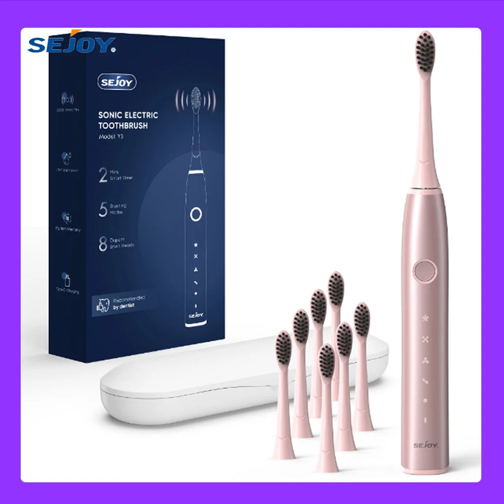 Sonic Electric Toothbrush Oral Cleaning Modes Smart Rechargeable