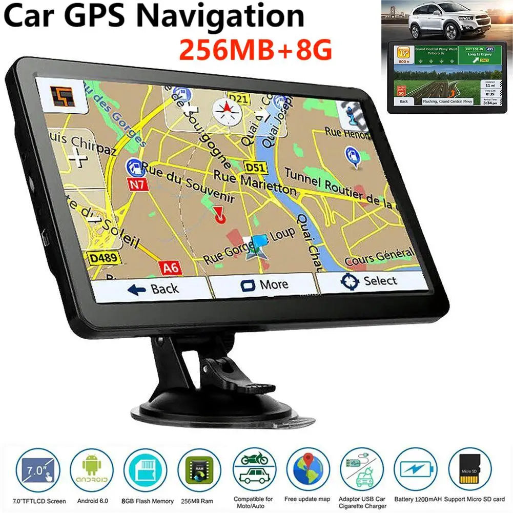 7 Inch Car GPS Navigation Capacitive Screen Touch Navigator for Car Truck