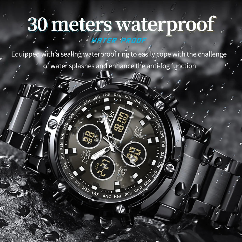 Men's Watches Waterproof Electronic Luminous