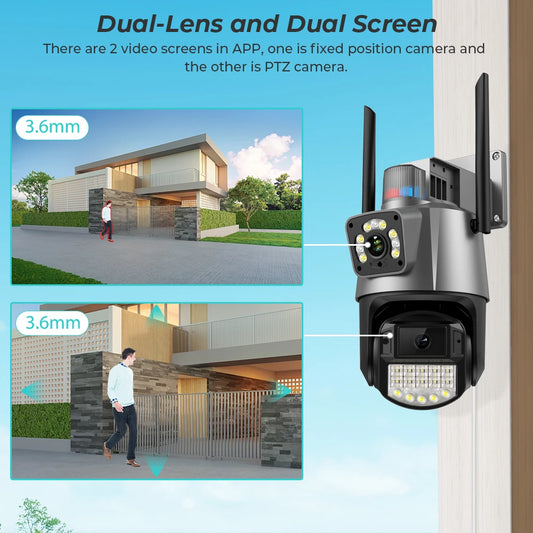 Outdoor WiFi Tracking Waterproof Video Surveillance Police Light