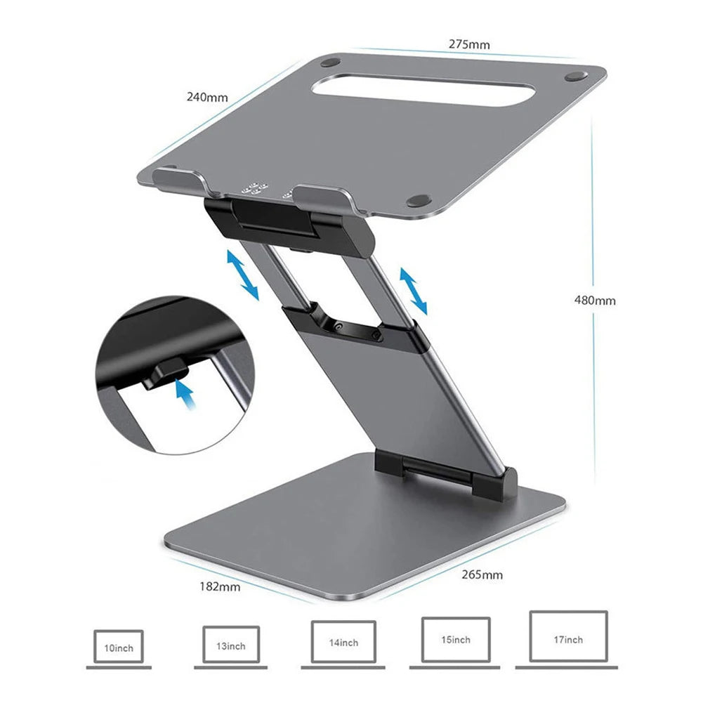 Aluminum Alloy Tablet Stand Telescopic Laptop Holder Notebook Stand Holder