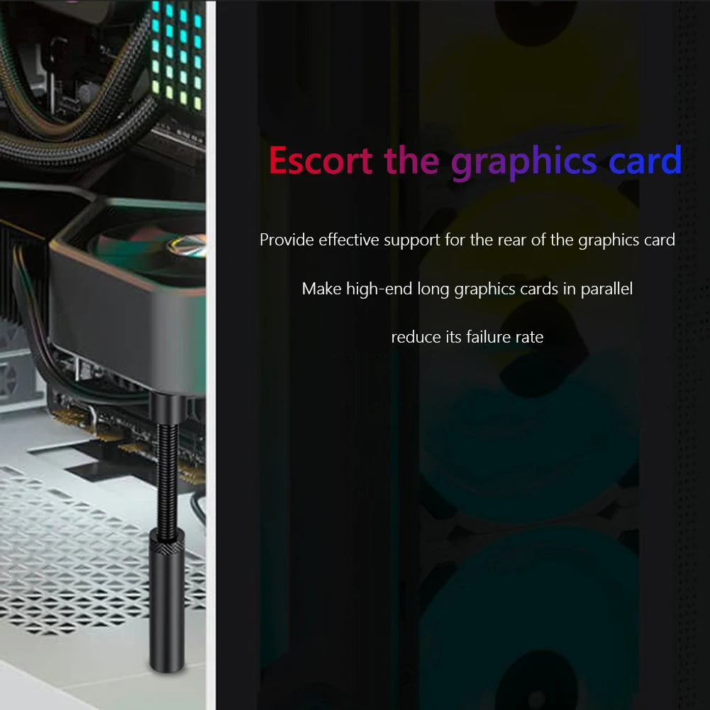 Graphics Card GPU Support Adjustable Telescopic Rotating Aluminum