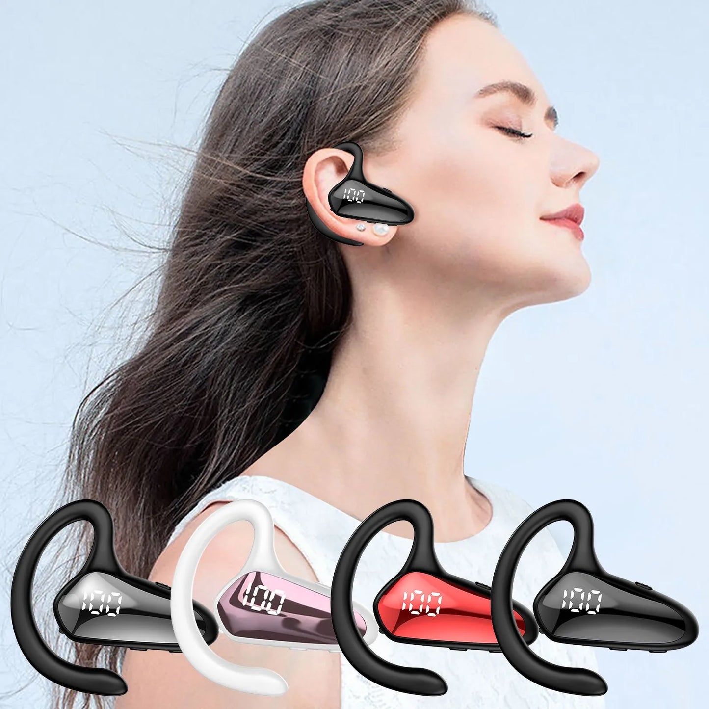 Ear hook Headset Wireless Bluetooth Microphone Business Office Driving