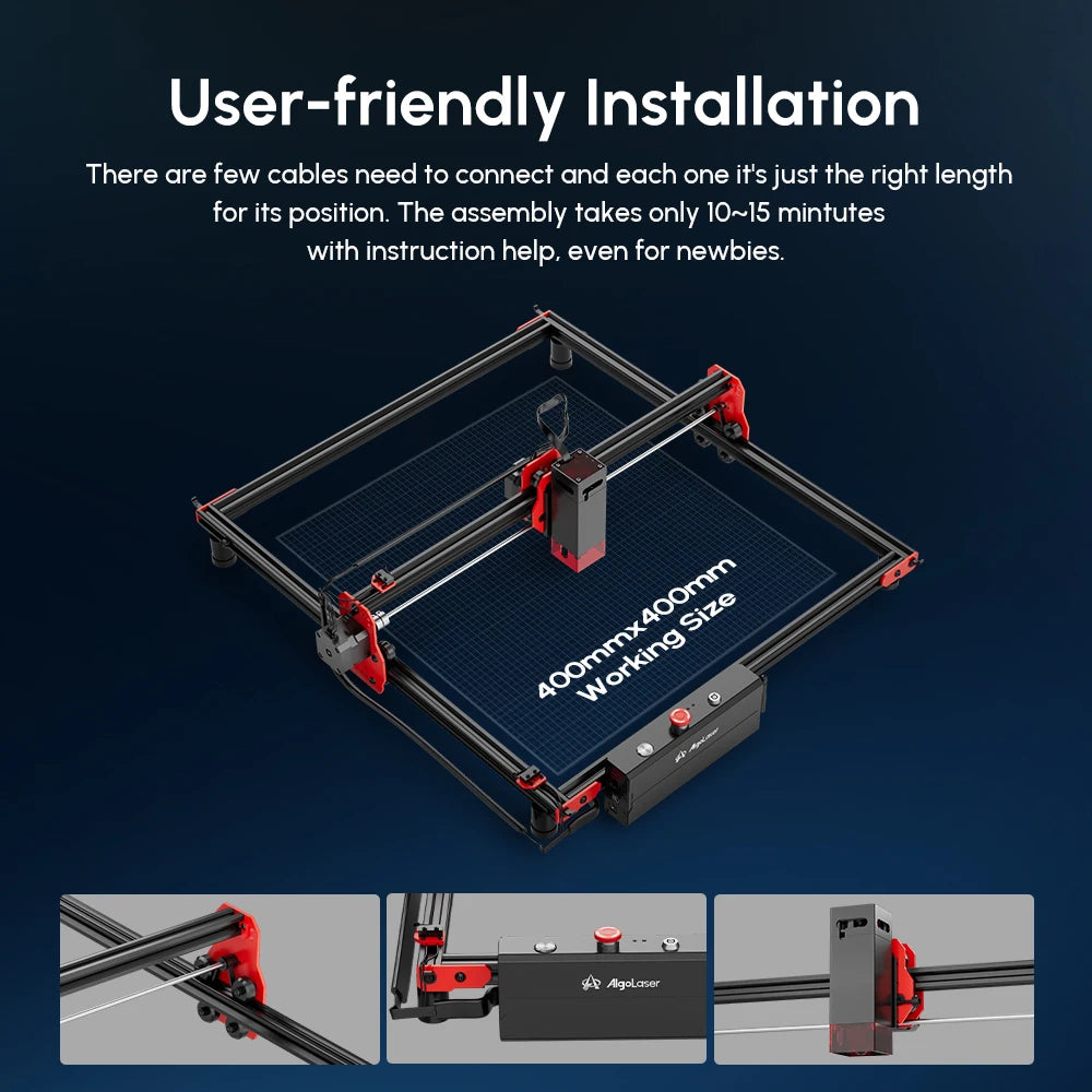 Laser Engraver, With Wi-Fi Offline Control, Blue Light Cnc