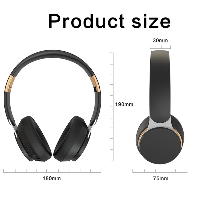 Wireless Headphone Bluetooth Music Gaming Headset with Stereo Sound