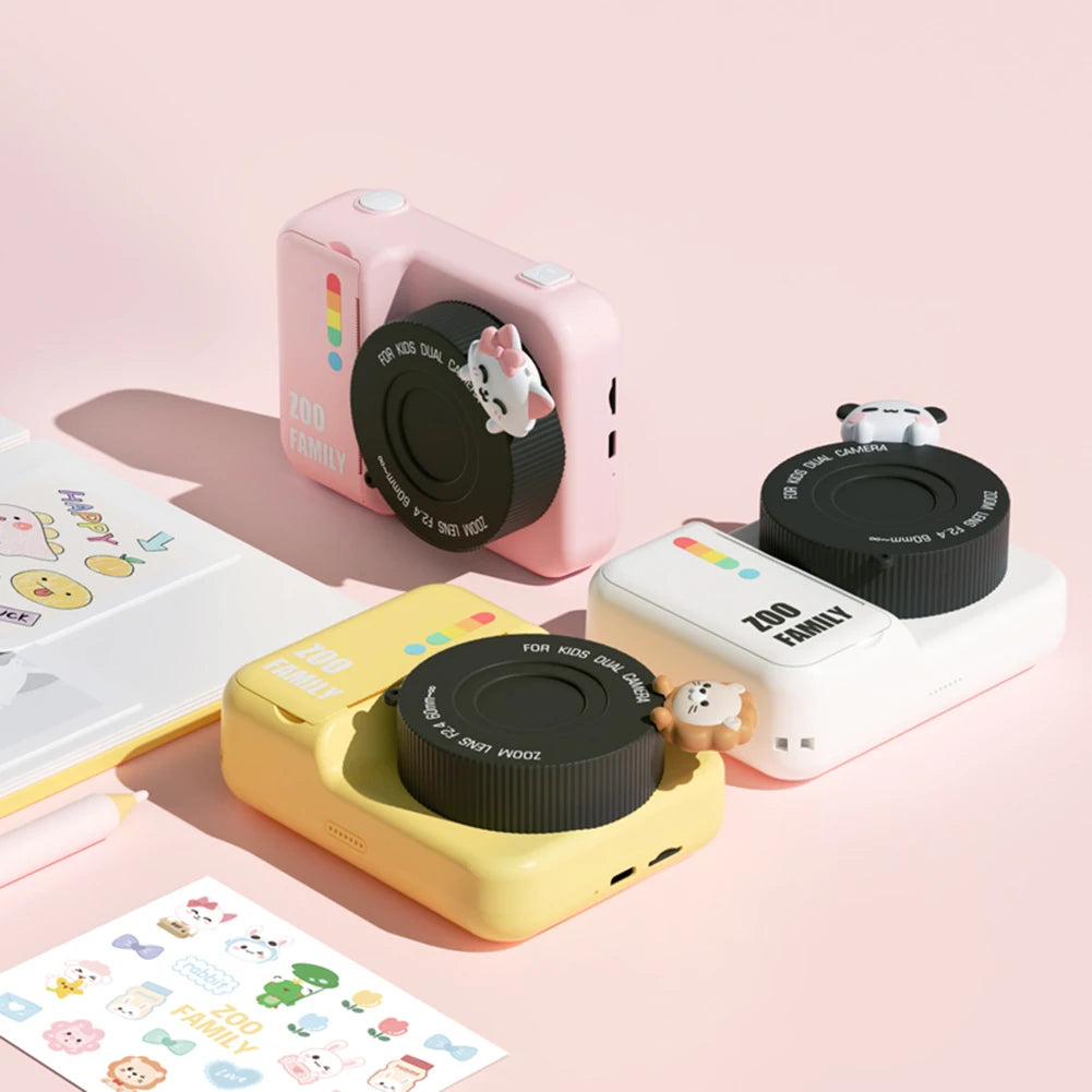 Instant Print Camera Thermal Paper Printer Kids Gift